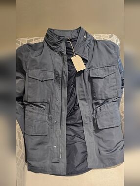 Brioni Men's Field Jacket in Navy Blue